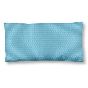 Federa per cuscino Cailani Raso / cotone - 40 x 80 cm - Blu