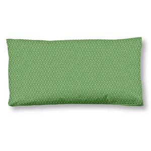 Federa per cuscino Yissa Cotone / raso - 40 x 80 cm - Verde