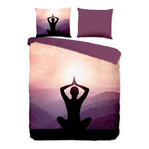 Microvezel beddengoed Yoga microvezel - violet - 200x200cm + 2 kussen 70x60cm