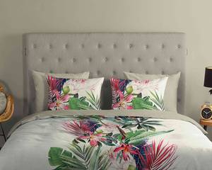 Parure de lit en coton renforcé Itanya Coton - Multicolore / Vert - 140 x 200/220 cm + oreiller 70 x 60 cm