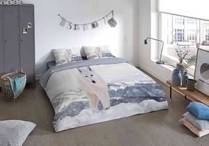 Microvezel beddengoed White Fox microvezel - meerdere kleuren / grijs - 135x200cm + kussen 80x80cm