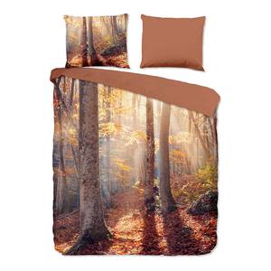 Microvezel beddengoed Autumn microvezel - bruin - 240x200/220cm + 2 kussen 70x40cm