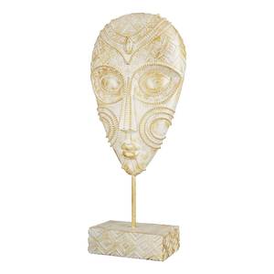 Skulptur Giseh mit einem Kopf Kunstharz - Beige