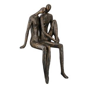 Statuette Couple XL Résine synthétique - Marron