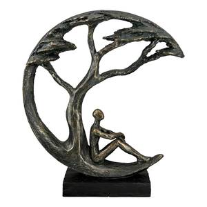 Sculptuur Daydreamer kunsthars - bruin