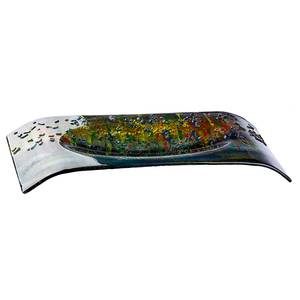 Decoschaal Dali gekleurd glas - meerdere kleuren