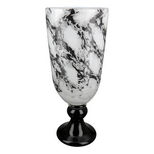 Vaas Trophy gekleurd glas - wit - Hoogte: 31 cm