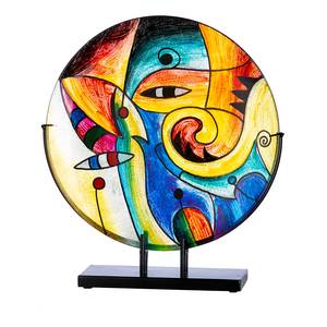Decoschaal Verona m. standaard groot gekleurd glas - meerdere kleuren