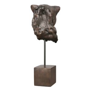 Sculptuur Leopard Antique kunsthars - bruin