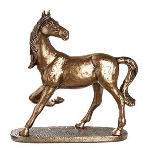 Statuette Cheval sauvage Résine synthétique - Bronze