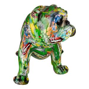 Oggetto decorativo Bulldog XL Street Art Multicolore - Materiale sintetico - 74 x 39 x 36 cm