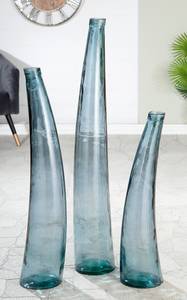 Vaas Corno glas - blauw - Hoogte: 80 cm