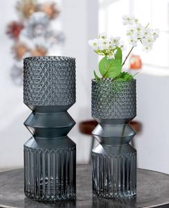Vase Pintu Glas - Grau - 12 x 30 cm