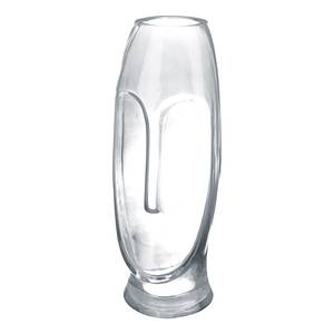 Vase Moai Höhe 30 cm Glas - Grau