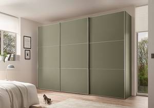 Schwebetürenschrank Includo Typ A Blassgrün - Breite: 280 cm - Premium - Silber