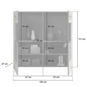 Kast Fenor 120 cm basalt/eikenhouten look