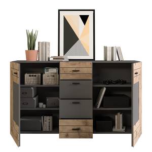 Dressoir Fenor basalt/eikenhouten look