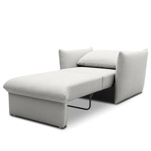 Fauteuil convertible Moric Tissu structuré Noena: Argenté