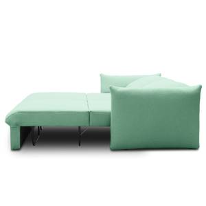 Boxspring-Schlafsofa Moric Strukturstoff Noena: Mint