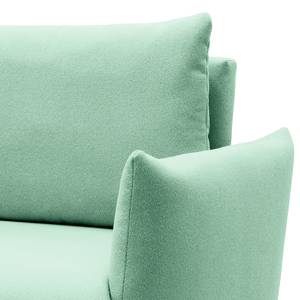 Poltrona letto boxspring Moric Tessuto strutturato Noena: menta