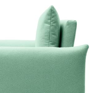 Poltrona letto boxspring Moric Tessuto strutturato Noena: menta