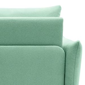 Poltrona letto boxspring Moric Tessuto strutturato Noena: menta