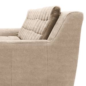 Ecksofa Kleta mit Longchair Microfaser Savi: Taupe - Longchair davorstehend rechts