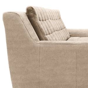 Ecksofa Kleta mit Longchair Microfaser Savi: Taupe - Longchair davorstehend links