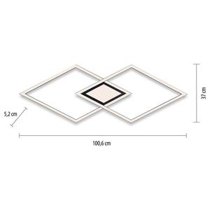 LED-plafondlamp Asmin type C polycarbonaat/aluminium - 1 lichtbron