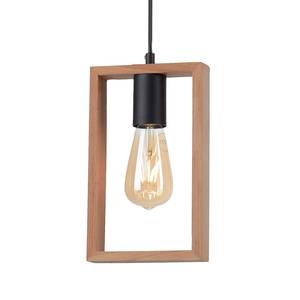 Hanglamp Franky ijzer/massief acaciahout - Aantal lichtbronnen: 1