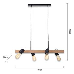 Hanglamp Canop ijzer - 4 lichtbronnen