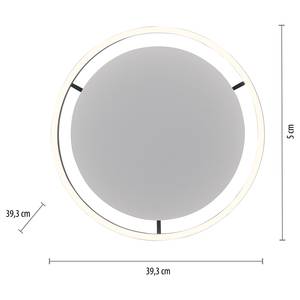 LED-plafondlamp Ritus type A kunststof/aluminium - 1 lichtbron - Zwart