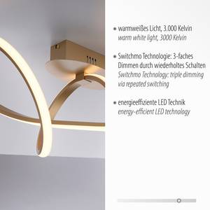 LED-Deckenleuchte Maria Kunststoff / Aluminium - 1-flammig