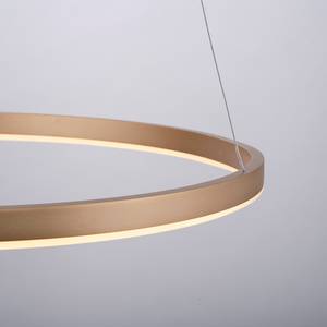 LED-Hanglamp Ritus type B kunststof/aluminium - 1 lichtbron - Messing