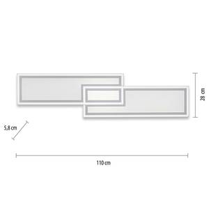 LED-plafondlamp Edging type A polycarbonaat/ijzer - 1 lichtbron