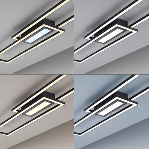 LED-Deckenleuchte Asmin Typ D Polycarbonat / Aluminium - 1-flammig - Schwarz