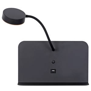 LED-wandlamp Board met leeslamp kunststof/ijzer - 1 lichtbron - Zwart