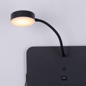 LED-Wandleuchte Board mit Lesearm Kunststoff / Eisen - 1-flammig - Schwarz