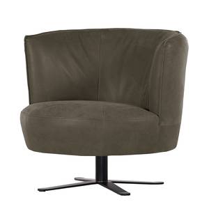 Fauteuil Matam Cuir véritable Embla: Gris