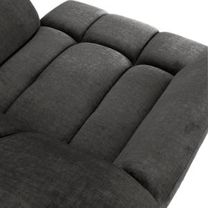 XXL-fauteuil Caravela Platweefsel Florin: Antracietkleurig