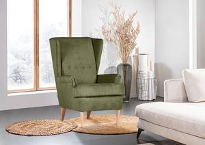 Fauteuil Akonko Platweefsel Flaka: Antiek groen