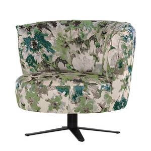 Fauteuil Waung Platweefsel Flurina: Blauw-Groen