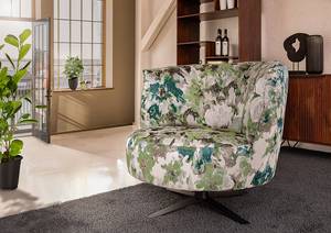 Fauteuil Waung Tissu Flurina: Bleu-Vert