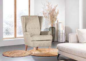 Fauteuil Akonko Tissu Flaka: Beige