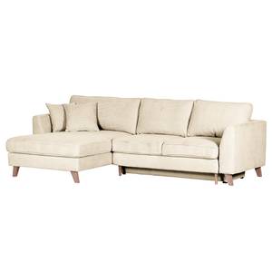 Ecksofa Tocon Cord - Cordstoff Caron: Creme