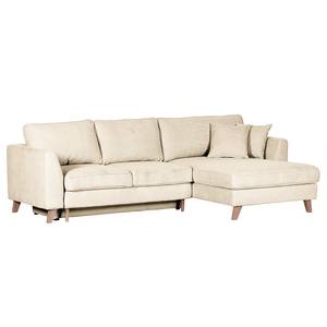 Ecksofa Tocon Cord - Cordstoff Caron: Creme