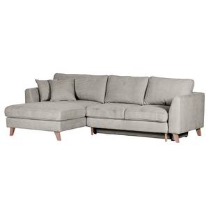 Ecksofa Tocon Cord - Cordstoff Caron: Hellgrau