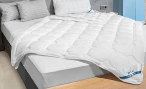 Couette toutes saisons Double Deluxe B Polyester / Tencel - Blanc - 135 x 200 cm