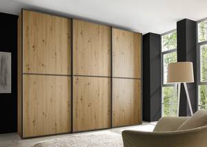 Schwebetürenschrank Sinfonie Plus Typ C Eiche Artisan Dekor - 280 x 240 cm - Comfort - Grau