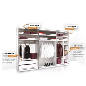 Schwebetürenschrank Sinfonie Plus Typ C Eiche Artisan Dekor - 298 x 240 cm - Premium - Grau